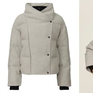 ba&sh Light Gray Puffer Jacket